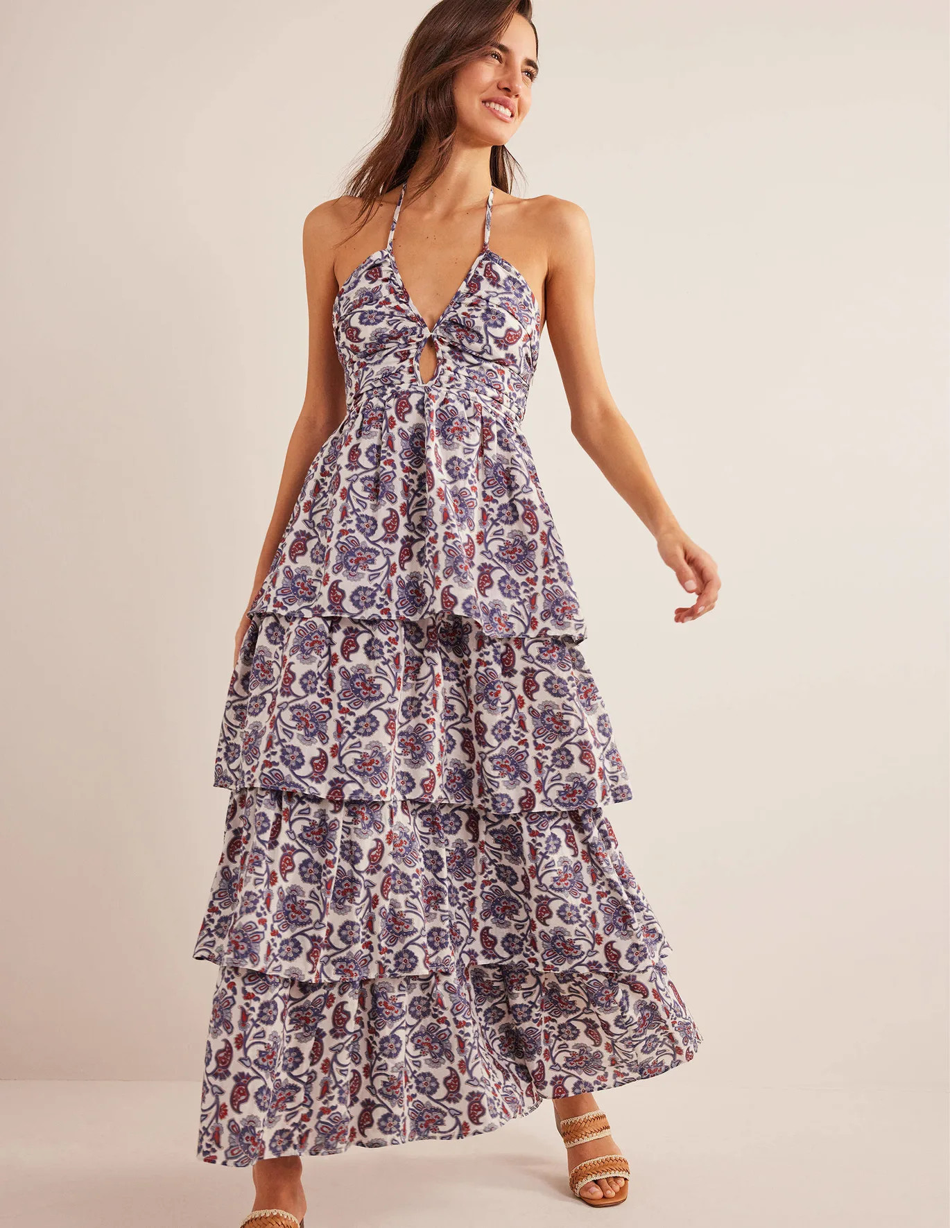 Ruched Tiered Maxi Dress | Boden (US)
