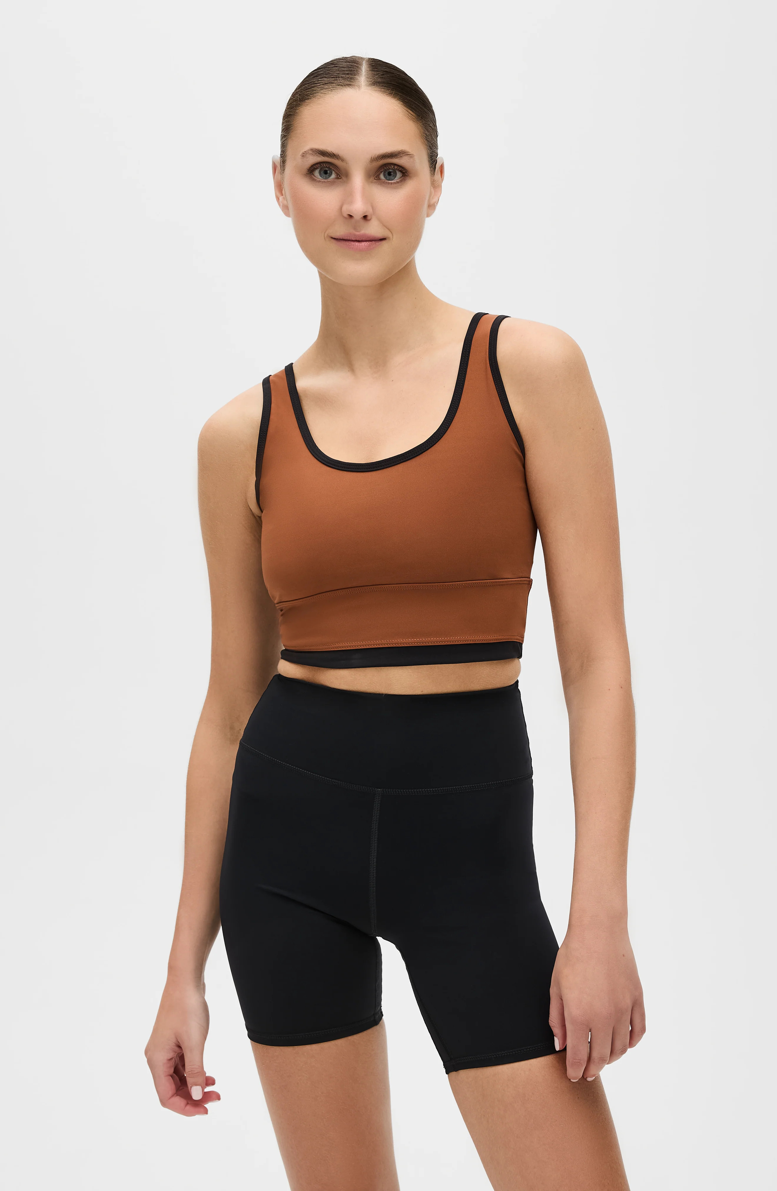 Lisse Bra Chestnut/Black | Elastique Athletics US