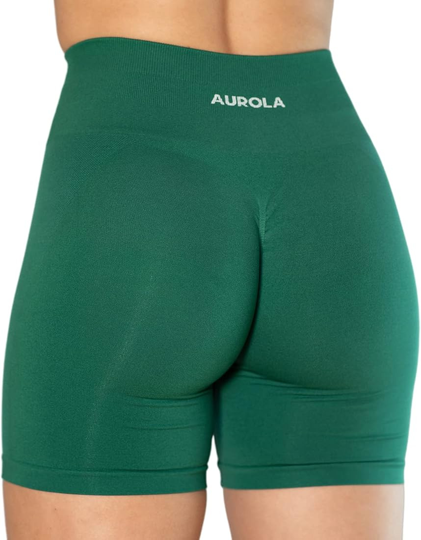 AUROLA Intensify Workout Shorts for Women Seamless Scrunch Short Gym Yoga Running Sport Active Exerc | Amazon (US)
