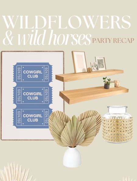Wildflowers & wild horses party theme & decor elements 

#LTKparties