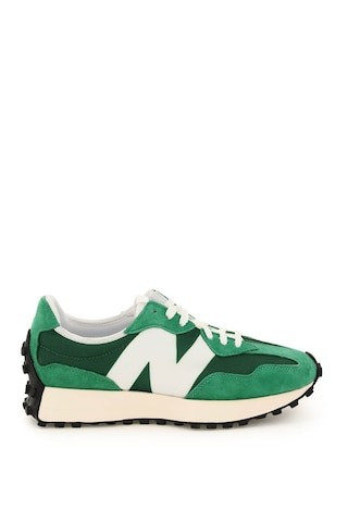 NEW BALANCE 327 SNEAKERS 11 Green, White Leather, Technical | Residenza725 US