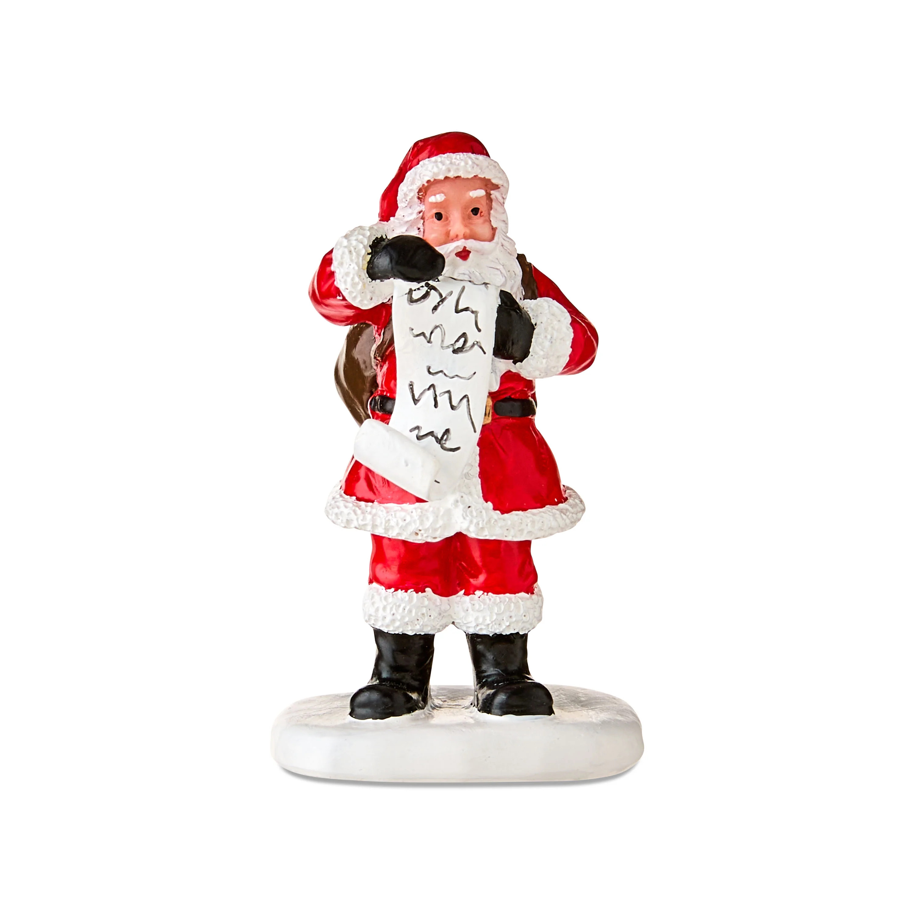 Santa's Final Check Christmas Village Decorative Figurine, Multicolor, 3.12", by Holiday Time | Walmart (US)