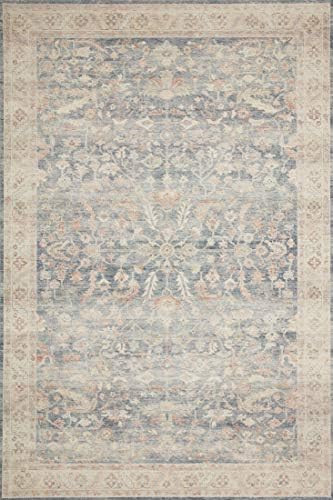 Loloi II Hathaway Collection HTH-02 Denim / Multi, Traditional Area Rug, 7'-6" x 9'-6" | Amazon (US)