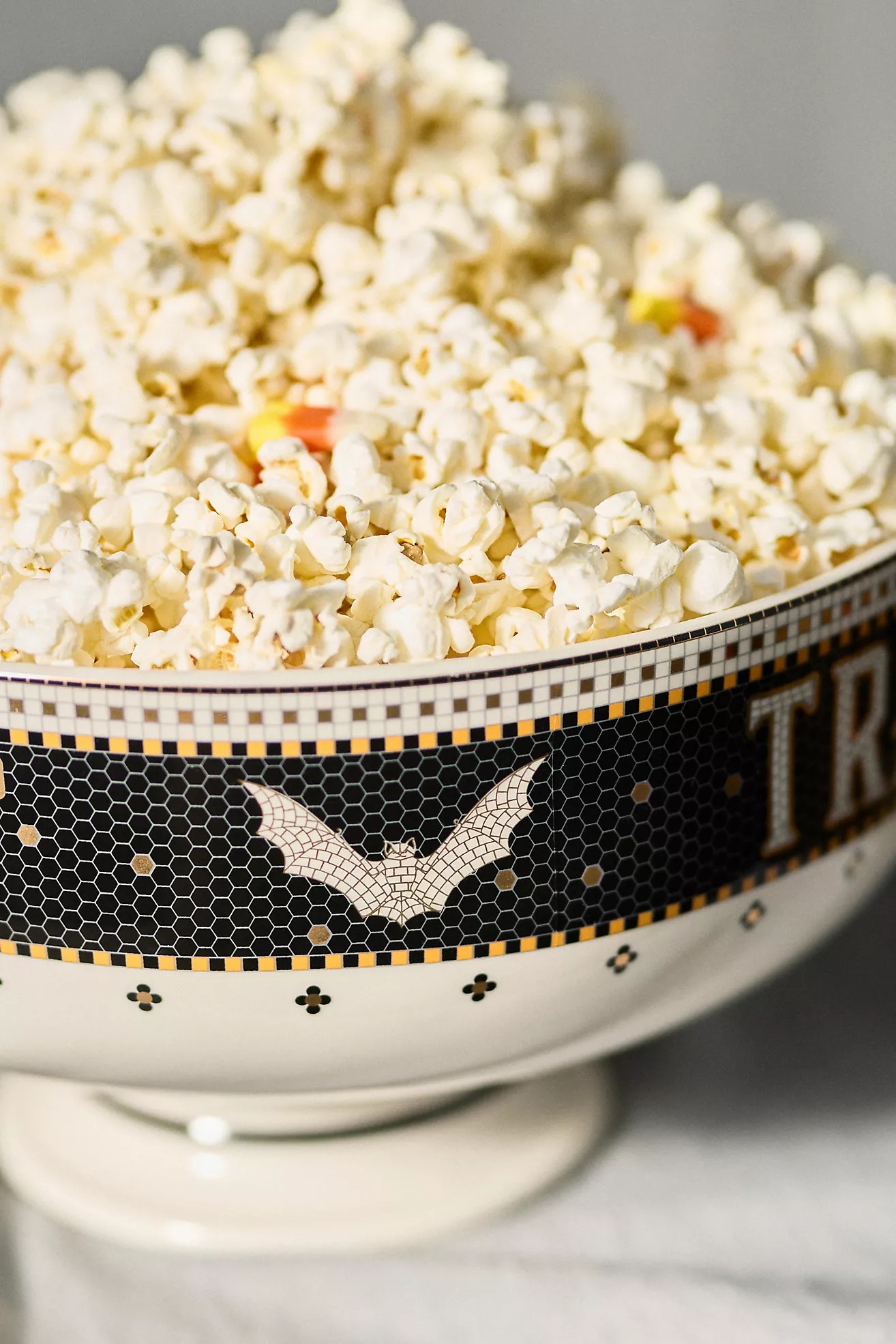 The Bistro Tile Stoneware Candy Bowl: Halloween Edition | Anthropologie (US)