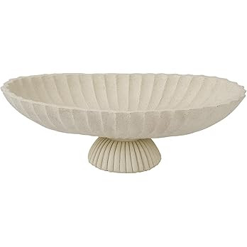 ARTRHYT 14.5" Large Decorative Long Bowl decor - Fluted Scalloped Decorative Bowls for Home Decor... | Amazon (US)