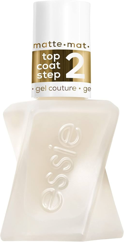 Essie Gel Couture Long-Lasting Nail Polish, 8-Free Vegan, Clear, Matte Top Coat, 0.46 fl oz | Amazon (US)