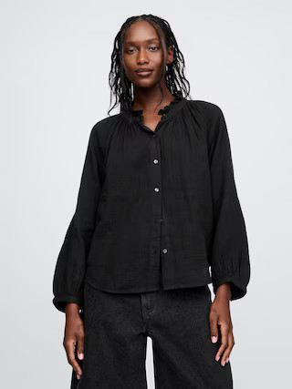 Crinkle Gauze Shirt | Gap (US)