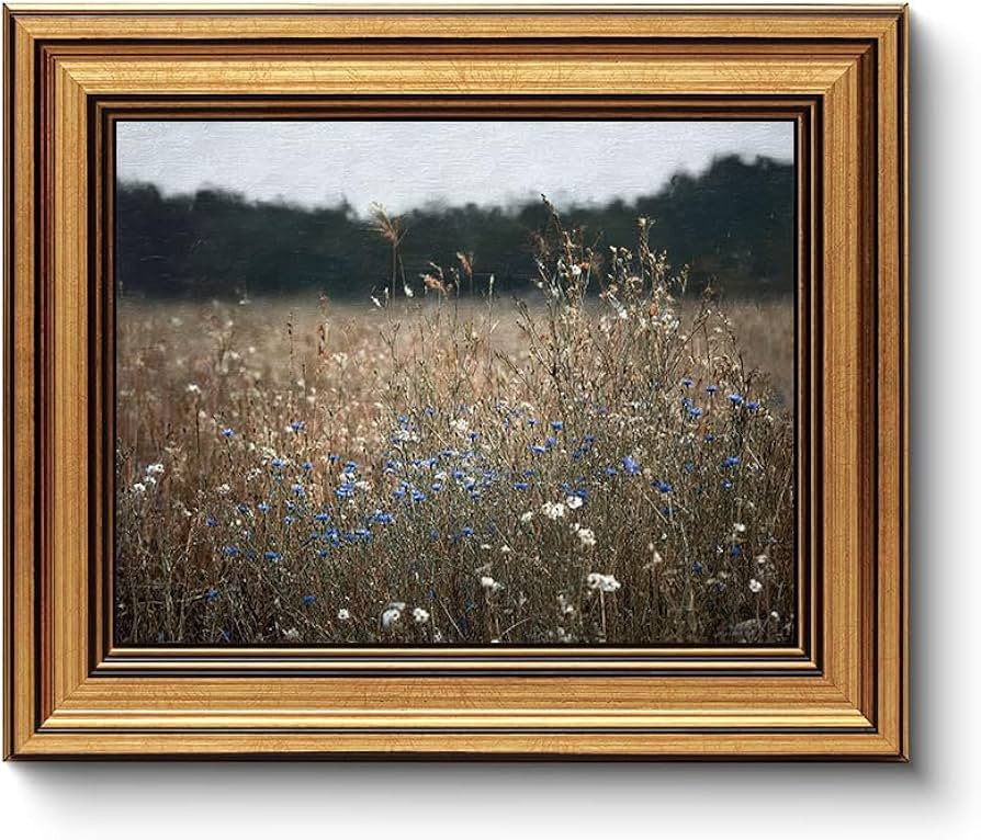 BAEMEFLE Vintage Country Farmhouse Art Canvas Prints Gold Framed Wall Decor for Living Room Bedro... | Amazon (US)