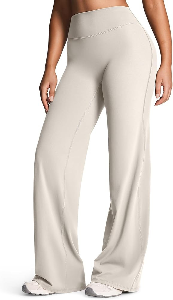 Aoxjox Women's Workout Athlenza Straight Leg Bottoms High Waist Lumastretch™ Gym Yoga Pants 31"... | Amazon (US)