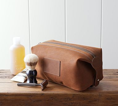 Grant Leather Toiletry Bag | Pottery Barn CA