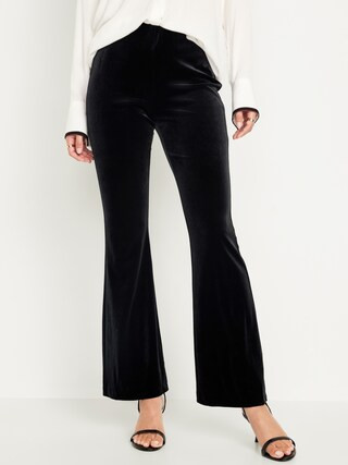 High-Waisted Velvet Flare Pants for Women | Old Navy (US)