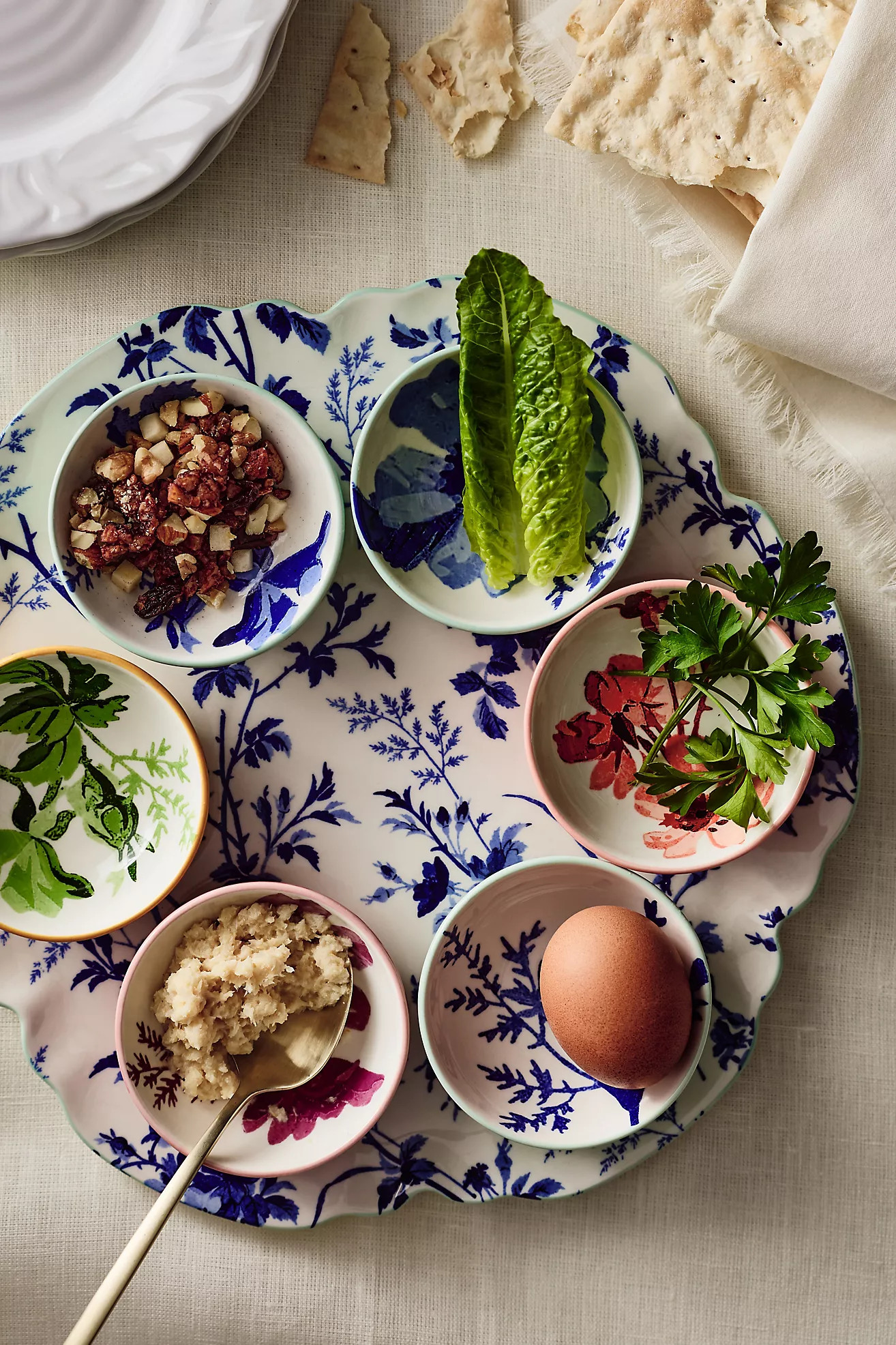 Varda Stoneware Boxed Seder Plate | Anthropologie (US)