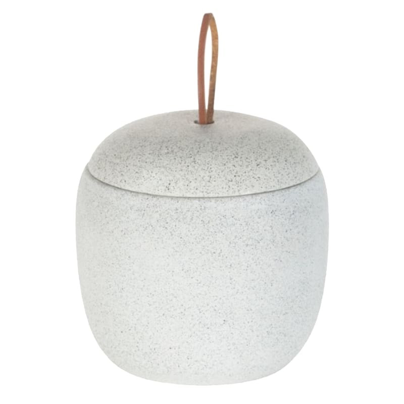 Alder Cement Grey Jar, 4" | At Home