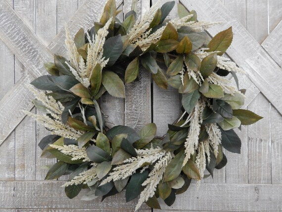 Fall Wreath  Autumn Harvest Door Wreath  Thanksgiving Pampas | Etsy | Etsy (US)