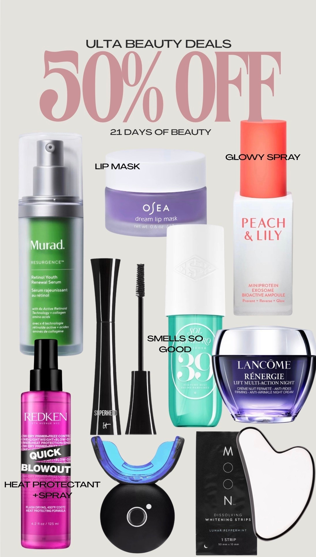 Ulta 50% off beauty deals

#LTKBeauty #LTKSaleAlert