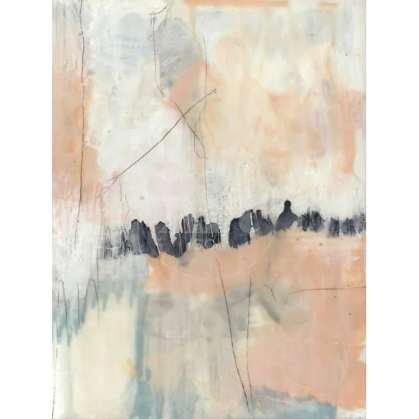 Blush  Navy II Pink Contemporary Abstract Art Print Wall Art by Jennifer Goldberger Sold by Art.C... | Walmart (US)