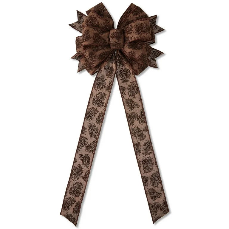 Brown Pinecone Decorative Christmas Ribbon, by Holiday Time | Walmart (US)