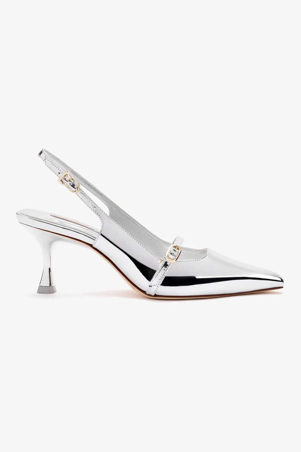 Ines Pump In Silver Specchio | Larroude