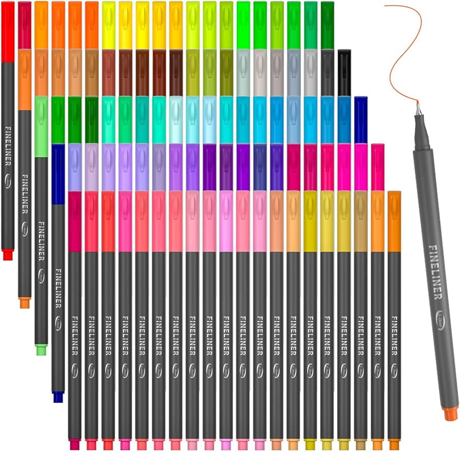 108 Pack Planner Colored Pens, 100 Assorted Colors Drawing Pens with 8 Different Stencils, Perfec... | Amazon (US)