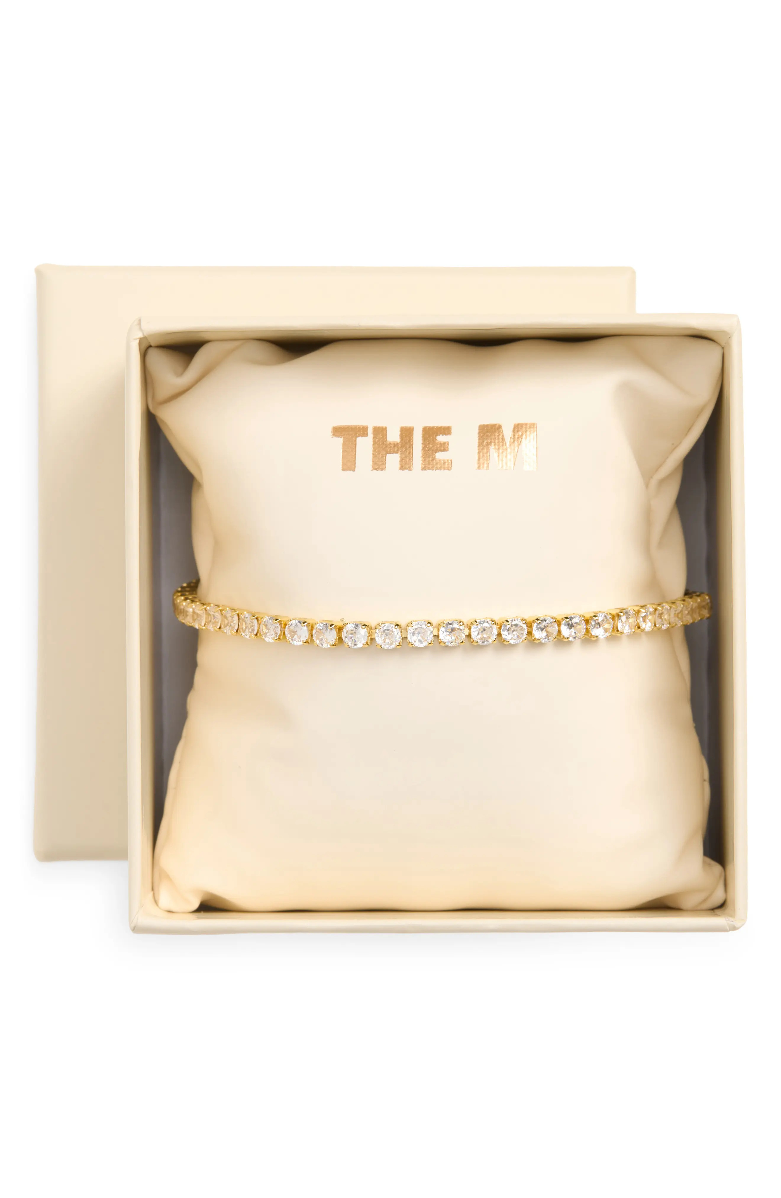 The M Jewelers Classic Tennis Bracelet in Gold/Cubic Zirconia at Nordstrom Rack | Nordstrom Rack