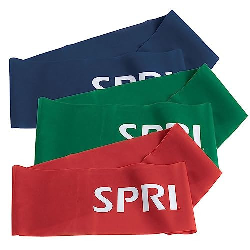 SPRI Bold Loop Bands 3-Pack - Resistance Band Kit Set, 3 Levels of Resistance - Exercise Bands for Strength Training, Flexibility, & Body Workout - Versatile Fitness Tool - Light, Medium, Heavy | Amazon (US)