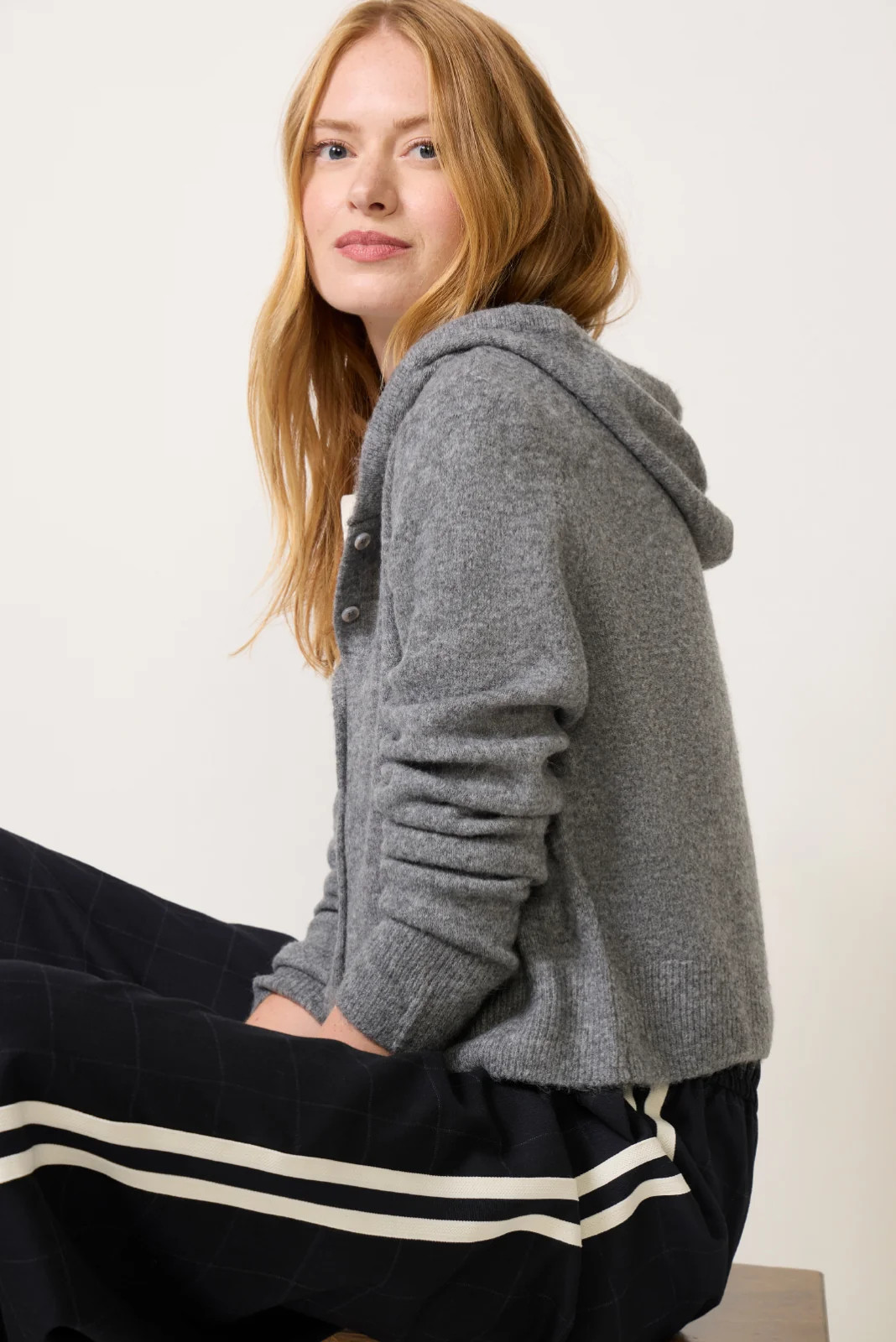 Mason Button Front Hoodie Cardigan | Evereve