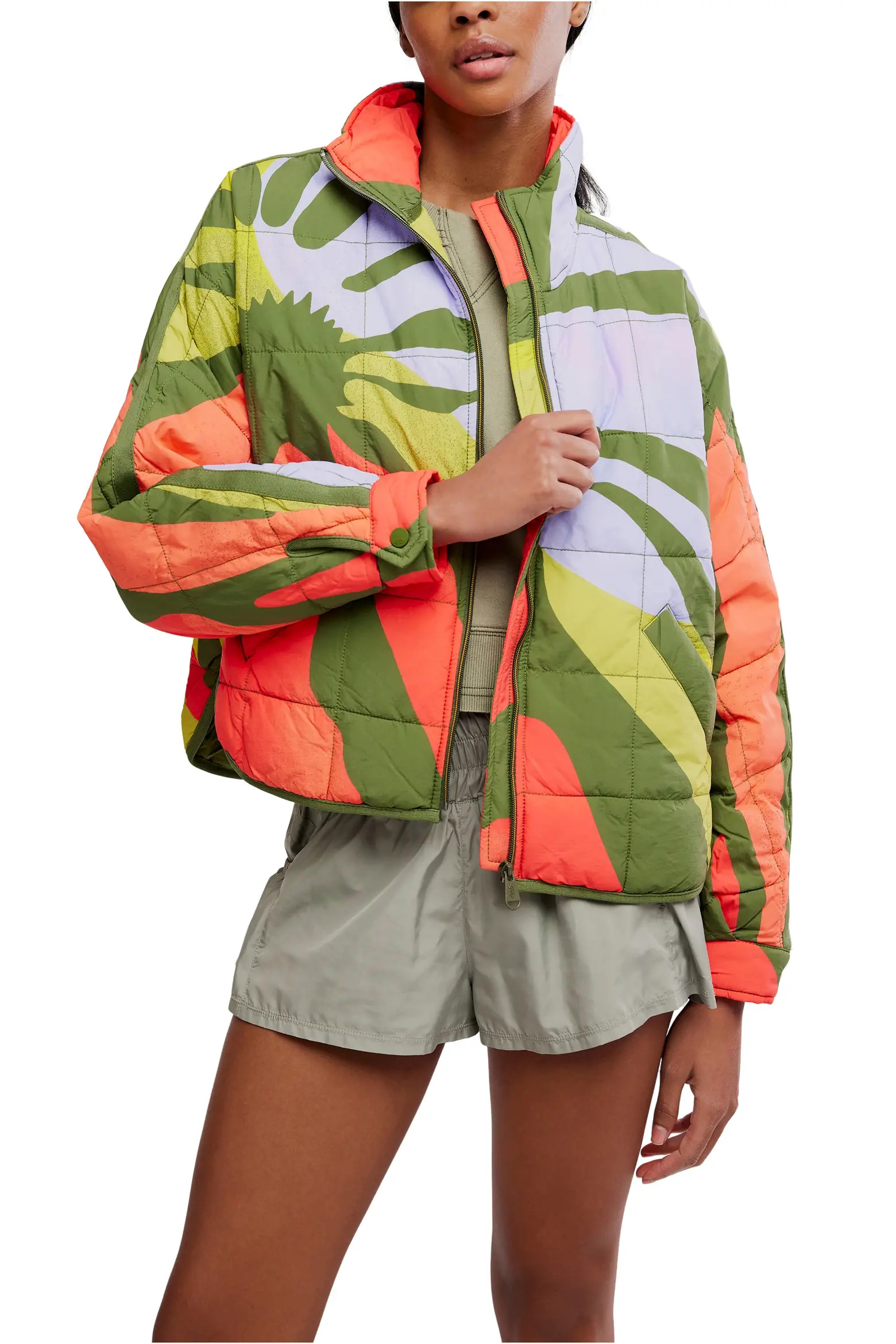 Pippa Placement Print Quilted Jacket (Women) | Nordstrom | Nordstrom