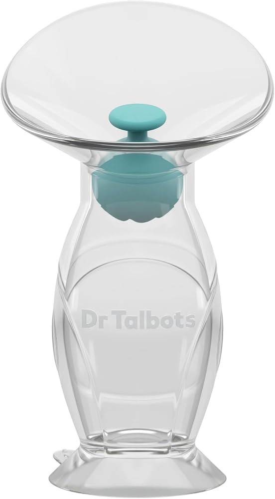 Dr. Talbot's Mom Silicone Breast Pump - 4 oz - Hands-Free, Noise-Free, Leak-Resistant Manual Suct... | Amazon (US)