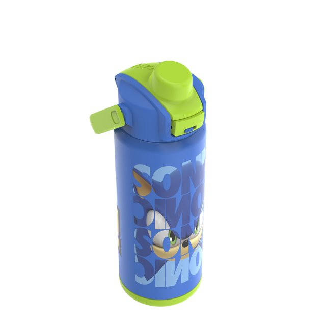 Zak Designs 20oz Sonic Kids Straw Water Bottle, Stainless Steel Vacuum Insulated Liberty Bottle w... | Walmart (US)