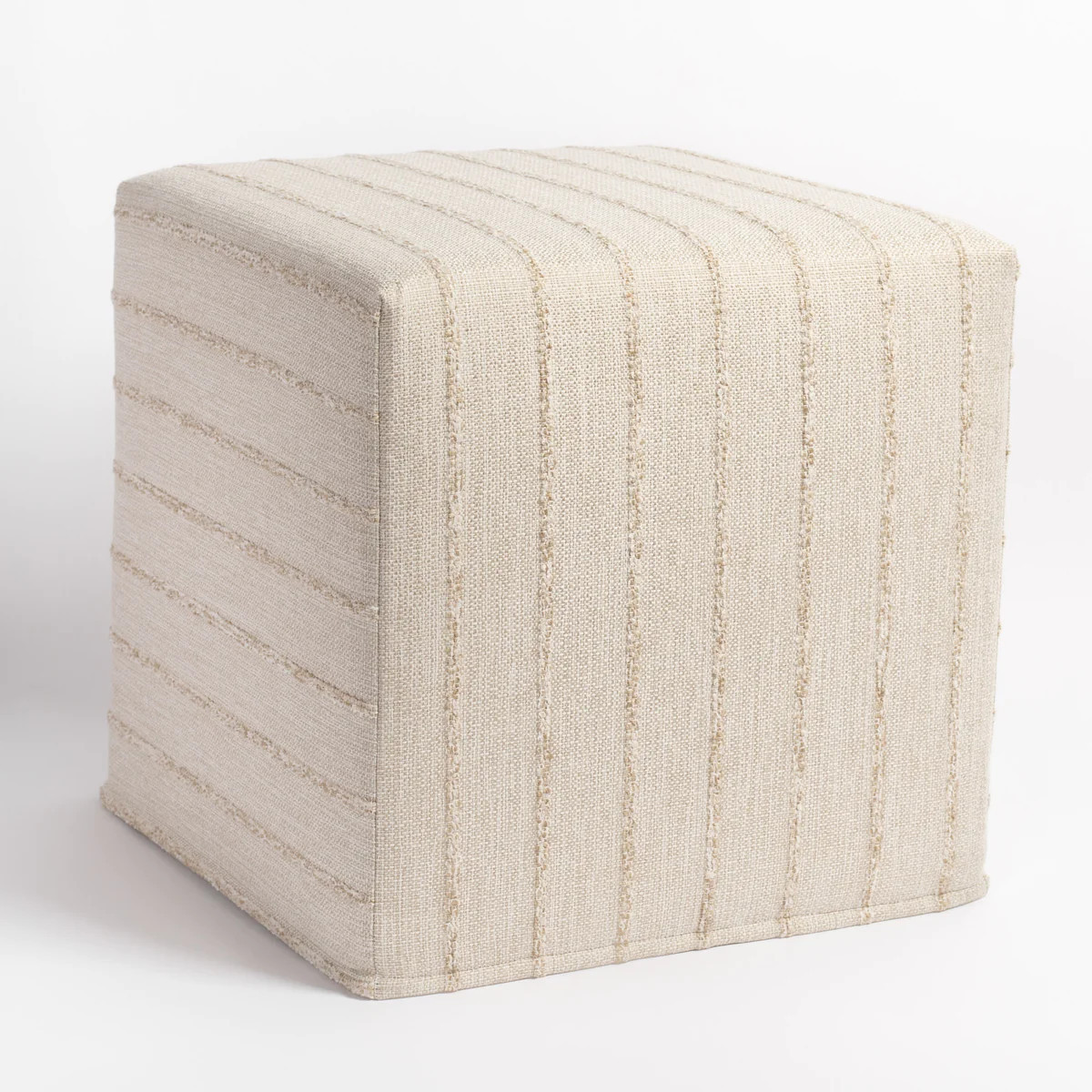 Handlavet 16x16 Cube Ottoman, Raffia | Tonic Living