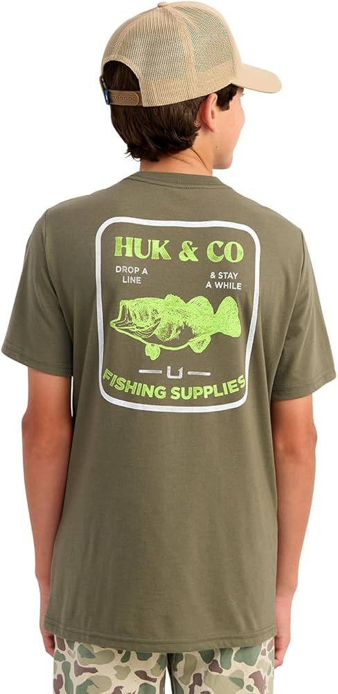 HUK - Kid's Performance Fishing Graphic Tee, Short Sleeve T-Shirt for Kids | Amazon (US)