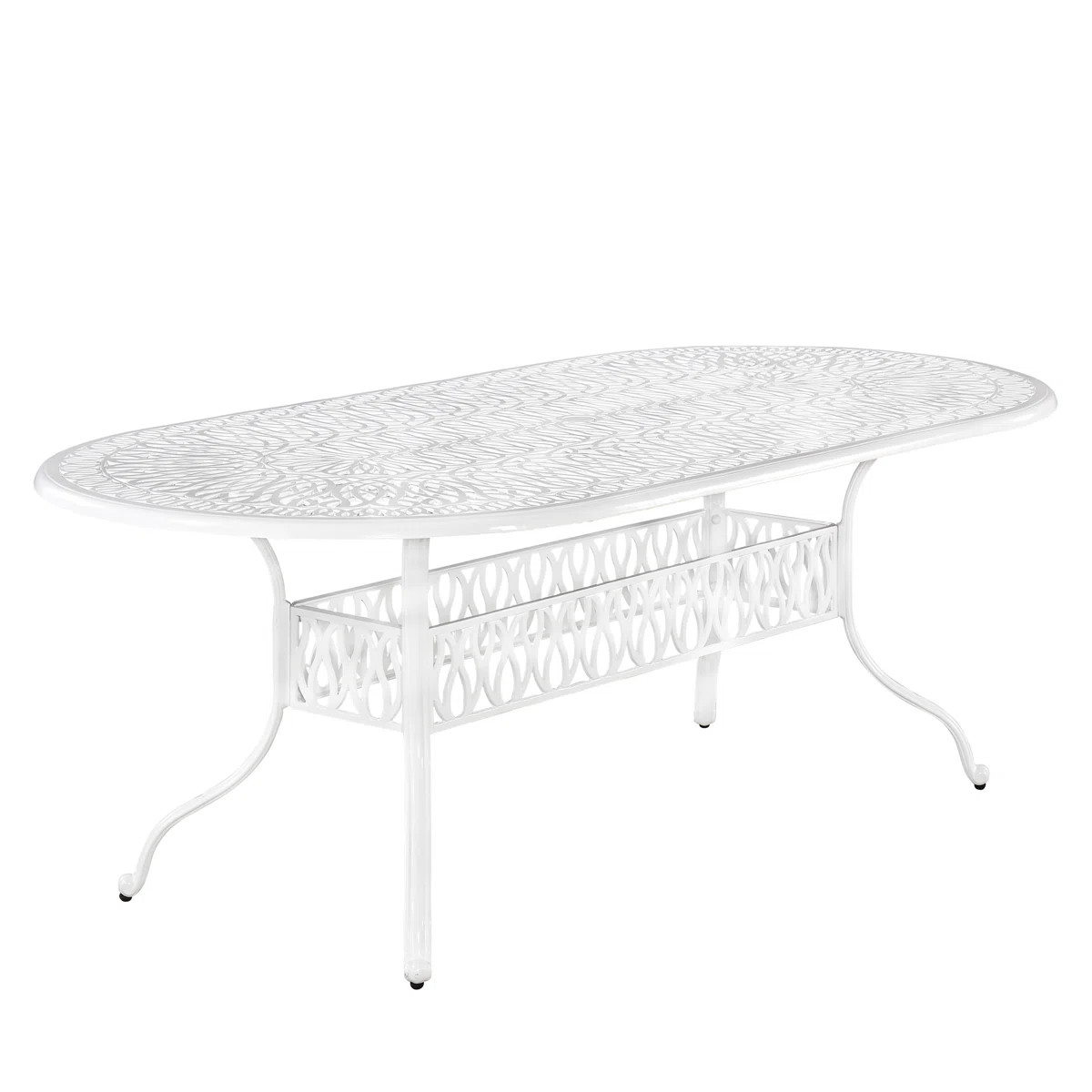 By combining outdoor elements such as ceremonial and abstract floral designs, this Oval Dining Ta... | Wayfair North America