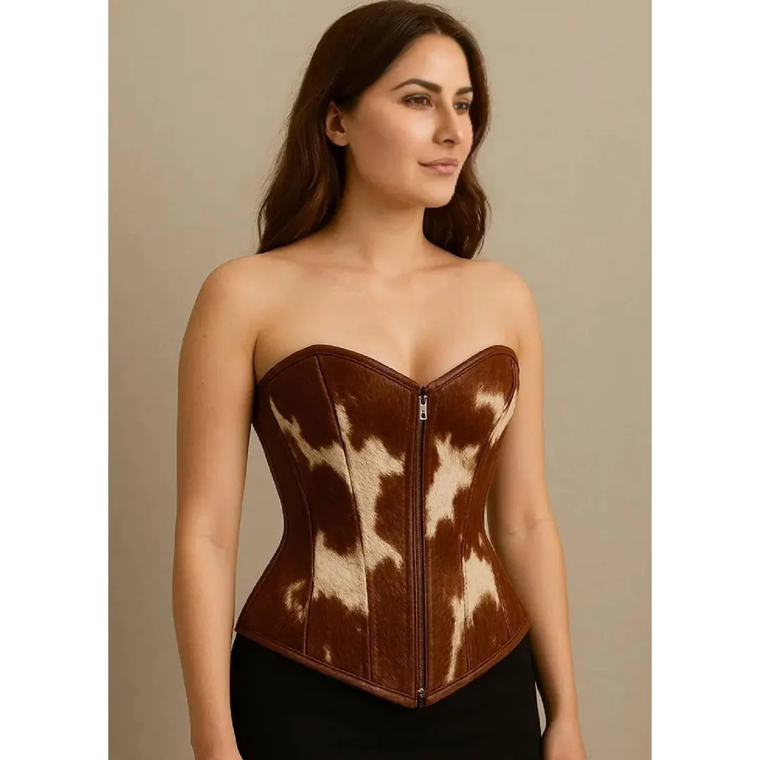 Handmade Cowhide Leather Corset | Custom Overbust Corset Top for Women - Etsy | Etsy (US)