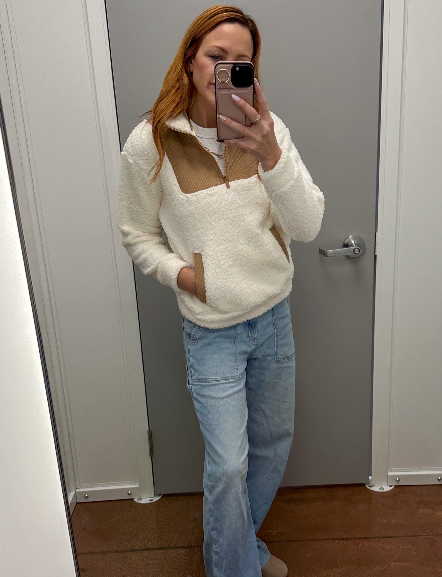 me and Tru Women's Plush Fleece Quarter Zip Jacket with Corduroy Trim, Lightweight 
#walmart #walmartfashion #fashion 

#LTKStyleTip #LTKSeasonal #LTKFindsUnder50