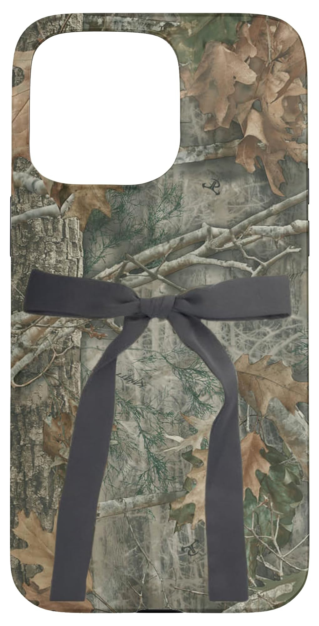 iPhone 15 Pro Max Hunting Girl Camo Black Bow Ribbon Case | Amazon (US)