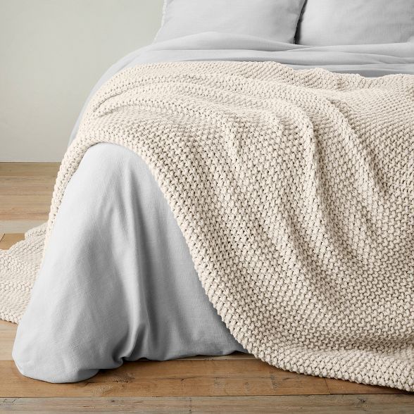 Chunky Knit Bed Blanket - Casaluna™ | Target