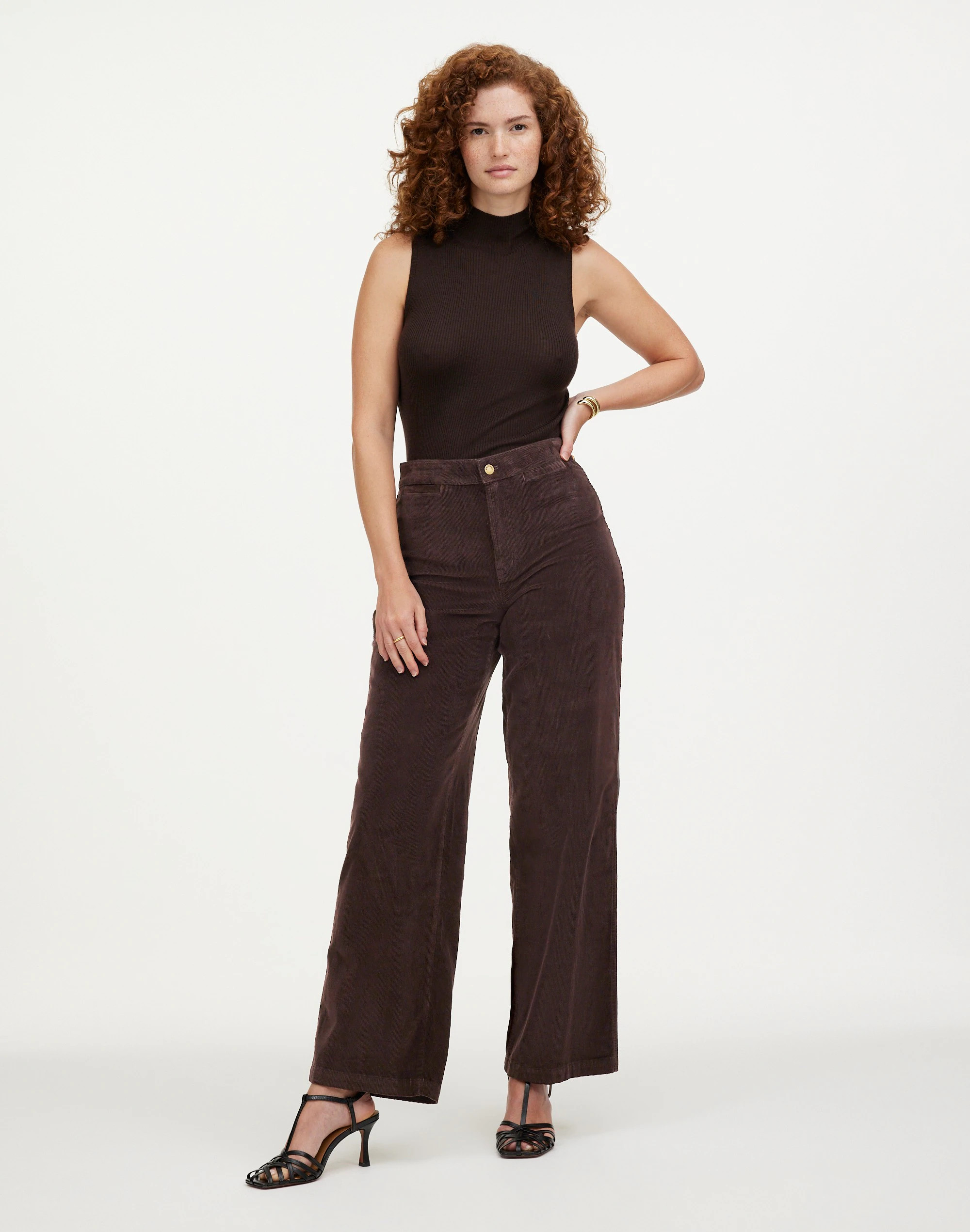 The Curvy Emmett Wide-Leg Pant in Corduroy: Welt Pocket Edition | Madewell | Madewell