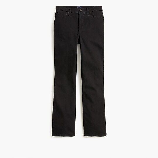 Flare crop black jean in all-day stretch | J.Crew Factory