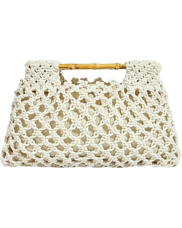 Amazon.com: Floerns Women's Straw Bag Handle Beach Clutch Purse Hobo Handbag Beige One-Size : Clo... | Amazon (US)