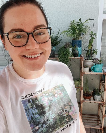 Wore my Abercrombie & Fitch Water Lily graphic tee for catio and garden time today. Seemed thematically appropriate! I sized up for a looser fit  

#LTKSeasonal #LTKfindsunder50 #LTKstyletip