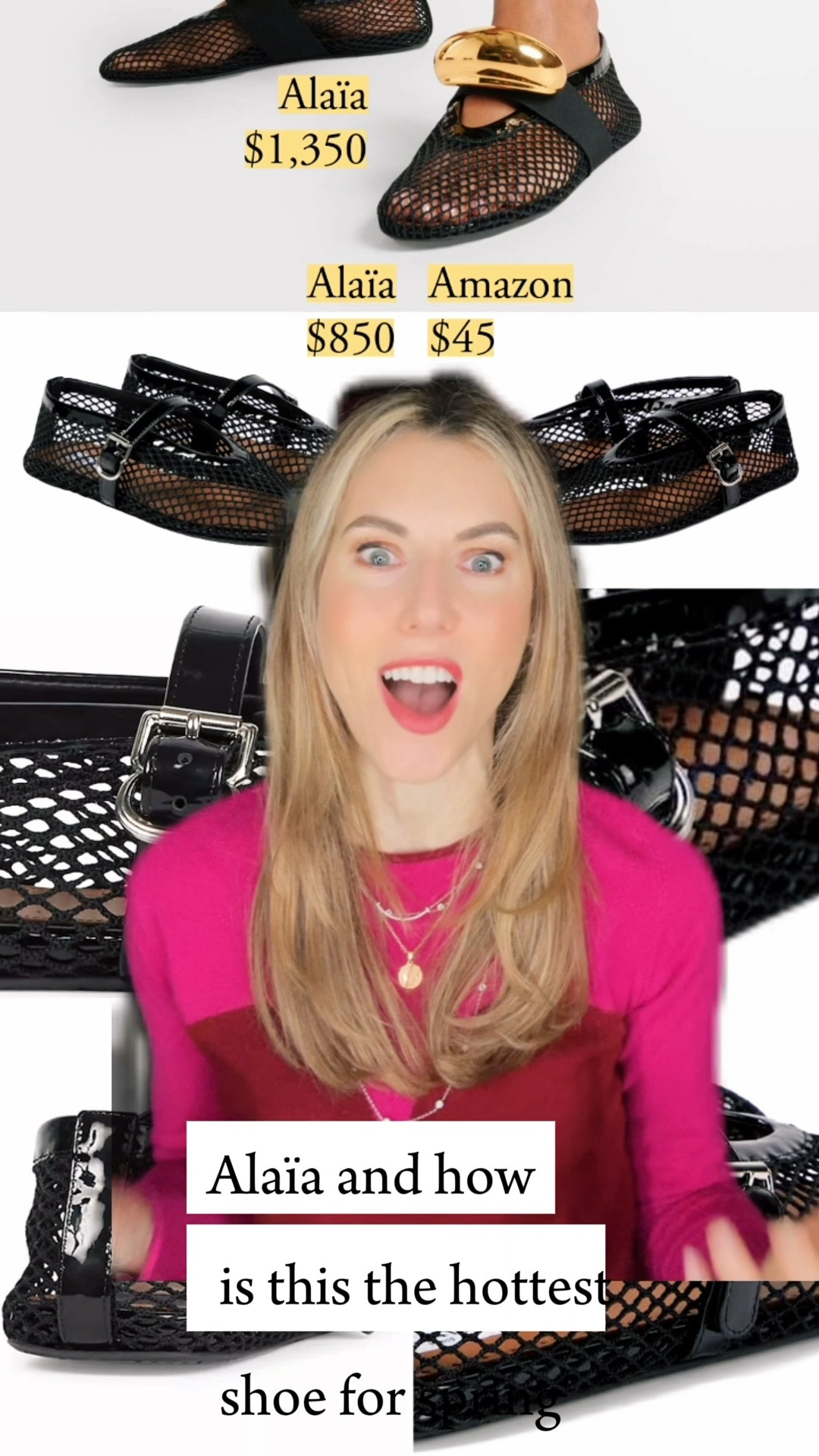 What’s easier to believe: that the hottest shoe is an $850 mesh flat OR that Alaïa has a commercial hit?

Azzedine Alaïa notoriously went off the Paris fashion calendar, kept editors waiting, and slammed Anna Wintour. While he always had a cadre of dedicated fans, his was more of a cult following.

It’s striking that we’re getting an It-shoe from Alaïa; historically, the house was known for body conscious clothes and not leathergoods. Current creative director Pieter Mulier scored a big win with the mesh flats.

Each summer, luxury houses offer up entry-level casual shoes, each with a proven shortcut in construction; espadrilles and slides have relatively inexpensive soles and simple uppers, but they’re accepted in a luxury interpretation. The mesh flat can also be simply executed.

It’s not that these shoes lack the hallmarks of luxury footwear. The materials and craftsmanship are at the highest commercial levels given the task. It’s just that the scope of the shoes, or the level of ambition, is lower than that of heels or dress shoes.

Is it ridiculous? Sure, but there’s also a method to the frivolity.

To get the look, I recommend looking for design elements that differ from Alaïa, from the lace of Loeffler Randall to the square toe of the Target shoes  

#LTKshoecrush #LTKfindsunder50 #LTKVideo