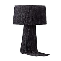 Tov Furniture Atolla Cotton Tasseled and Textured Table Lamp (Cream) | Amazon (US)
