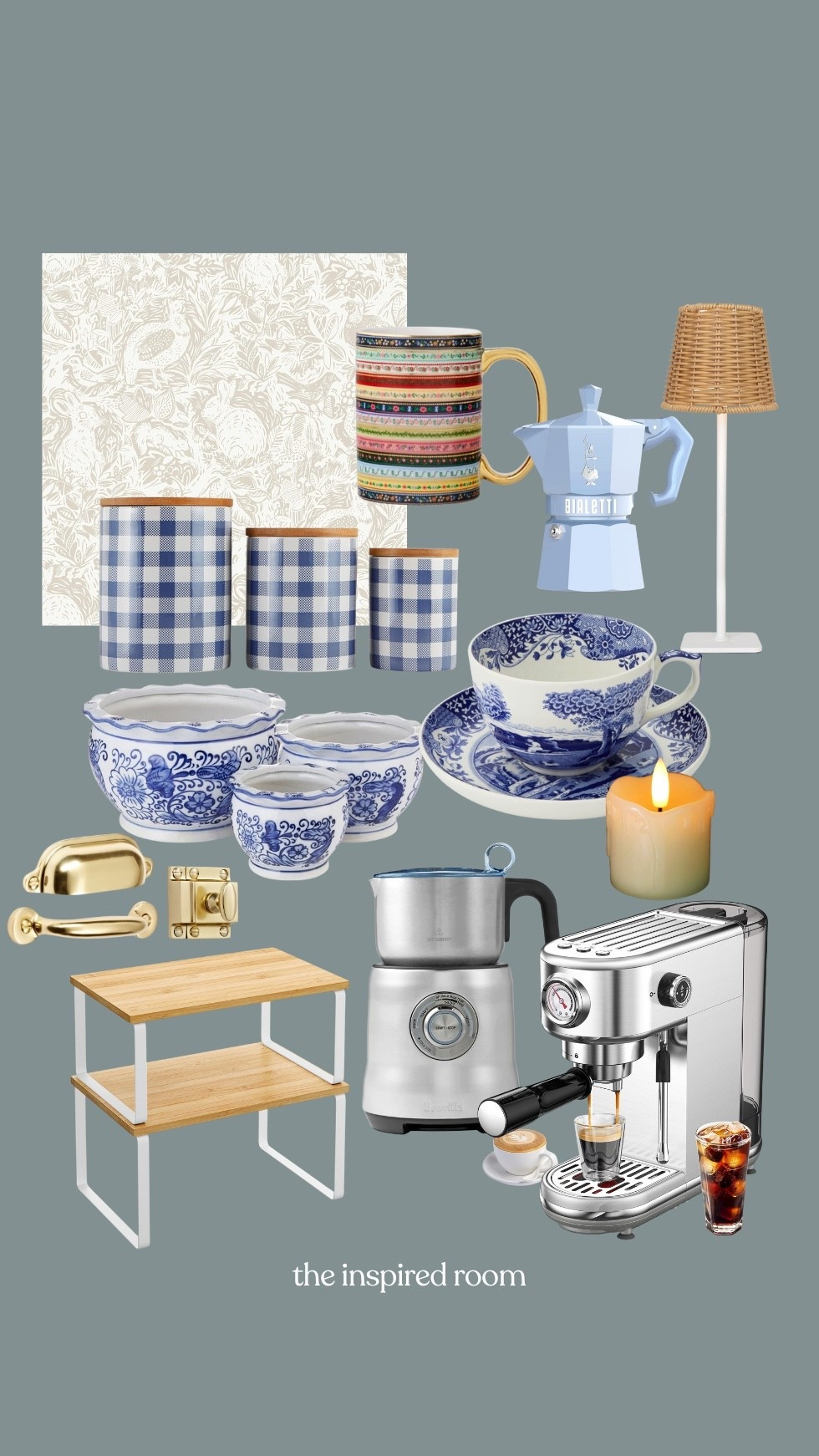 My coffee station sources with rattan shade cordless portable lamp, canisters, espresso machine, mug, blue stovetop espresso maker, tray, grinder, milk frother 

#LTKSaleAlert #LTKHome #LTKSeasonal