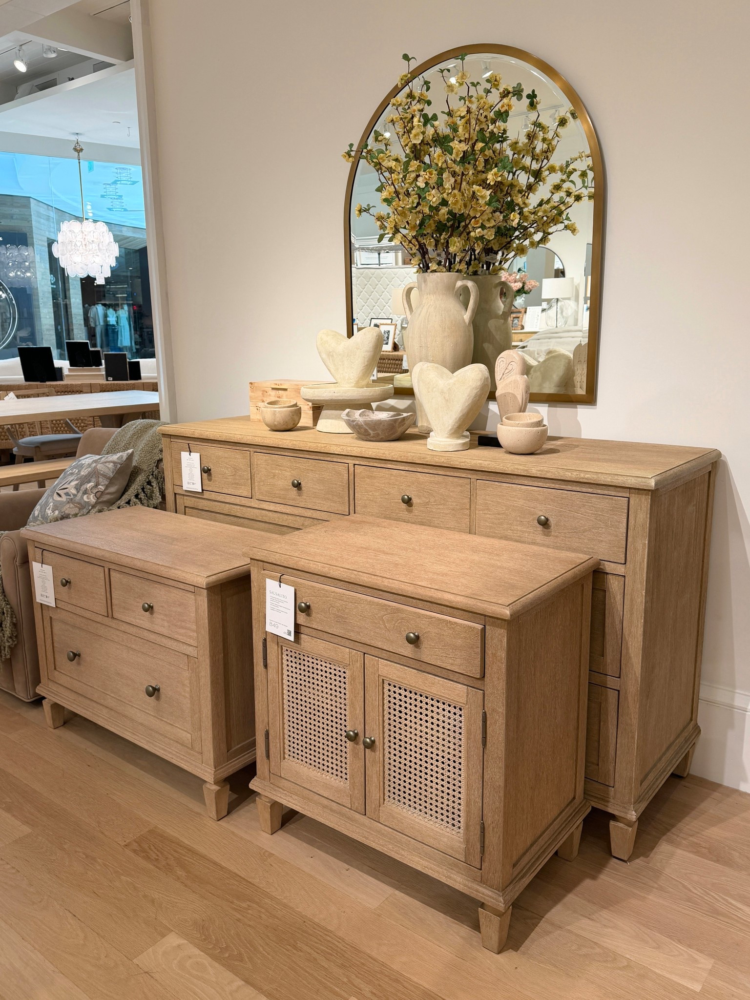 A timeless bedroom classic! ✨ The Sausalito Collection from Pottery Barn is known for its beautiful craftsmanship and solid quality construction. Shown here in the Seadrift finish, but it also comes in four different color options to suit different styles. 💫 These nightstands and dressers have such a classic, well-made look that works beautifully in a timeless bedroom. Linked more pieces from the collection to shop! 🤎 #PotteryBarn #BedroomInspo
#BedroomFurniture

#LTKHome #LTKSaleAlert