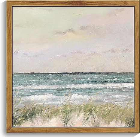 KUVIOKE Landscape Sea Coast Wall Art Coastal Classic Wall Prints Modern Farmhouse Kitchen Bathroo... | Amazon (US)