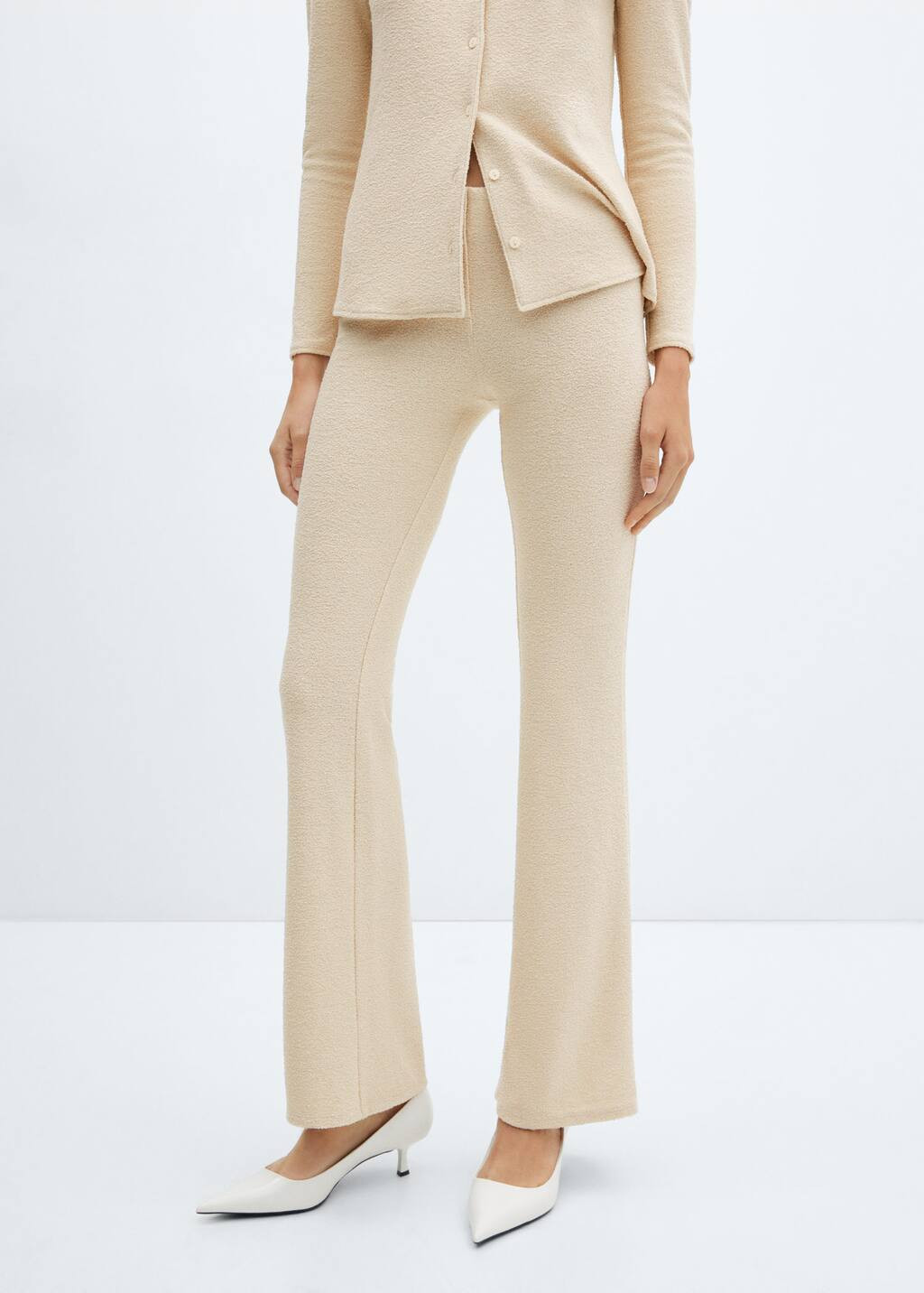Flared knitted pants | MANGO (US)