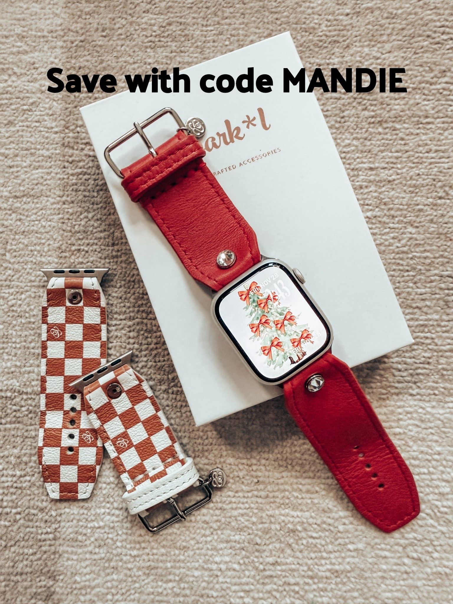 @sparklbands is my favorite watchbands! These are gorgeous and would make a great gift!
 ♥️ Save with my code MANDIE 
& the checkered one comes in a lot of colors and is ON SALE! 👏🏼👏🏼


#LTKGiftGuide #LTKSaleAlert