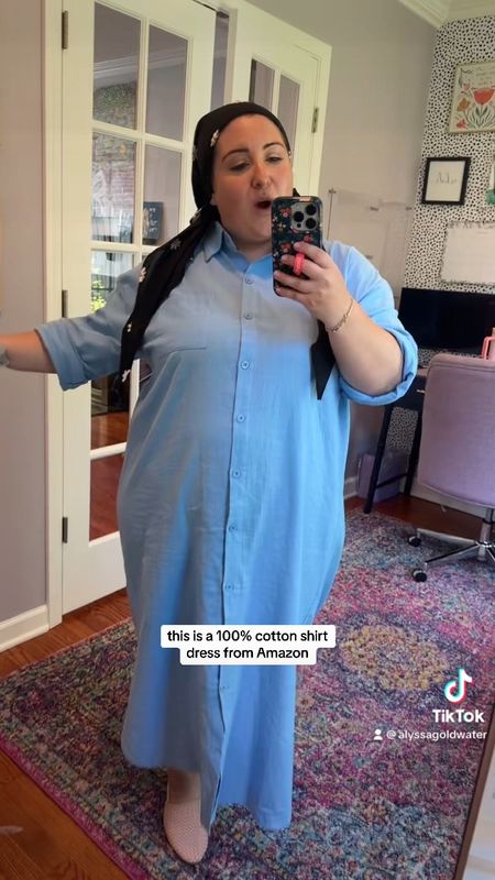 Hot Plus Size Girl Summer continues with this 100% cotton shirt dress from Amazon. I’m in LOVE. Comes in a bunch of colors. I got the white too, and I’m wearing an 18. It runs TTS. 

Shoutout to the cutest and comfiest mules from Target, and my new Owala 40 oz Tumbler. 🙌🏻

#LTKsalealert #LTKcurves #LTKunder50
