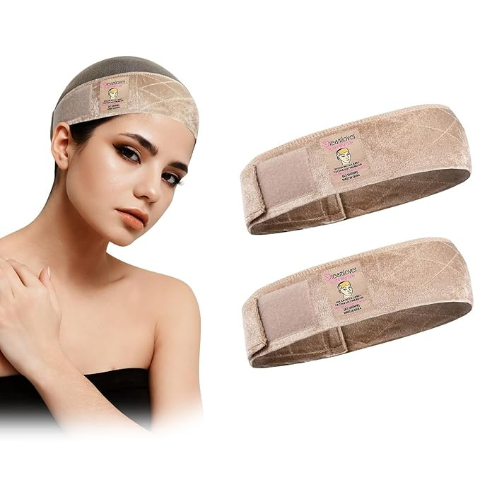 Dreamlover Wig Grip Bands, Headband for Keeping Wigs in Place, Tan, 2 Pieces | Amazon (US)