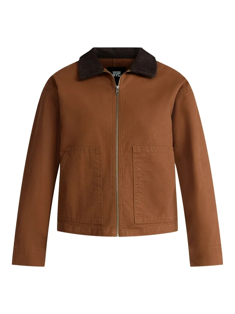 Madden NYC Women's Cotton Canvas Utility Jacket, Sizes XXS-XXL | Walmart (US)